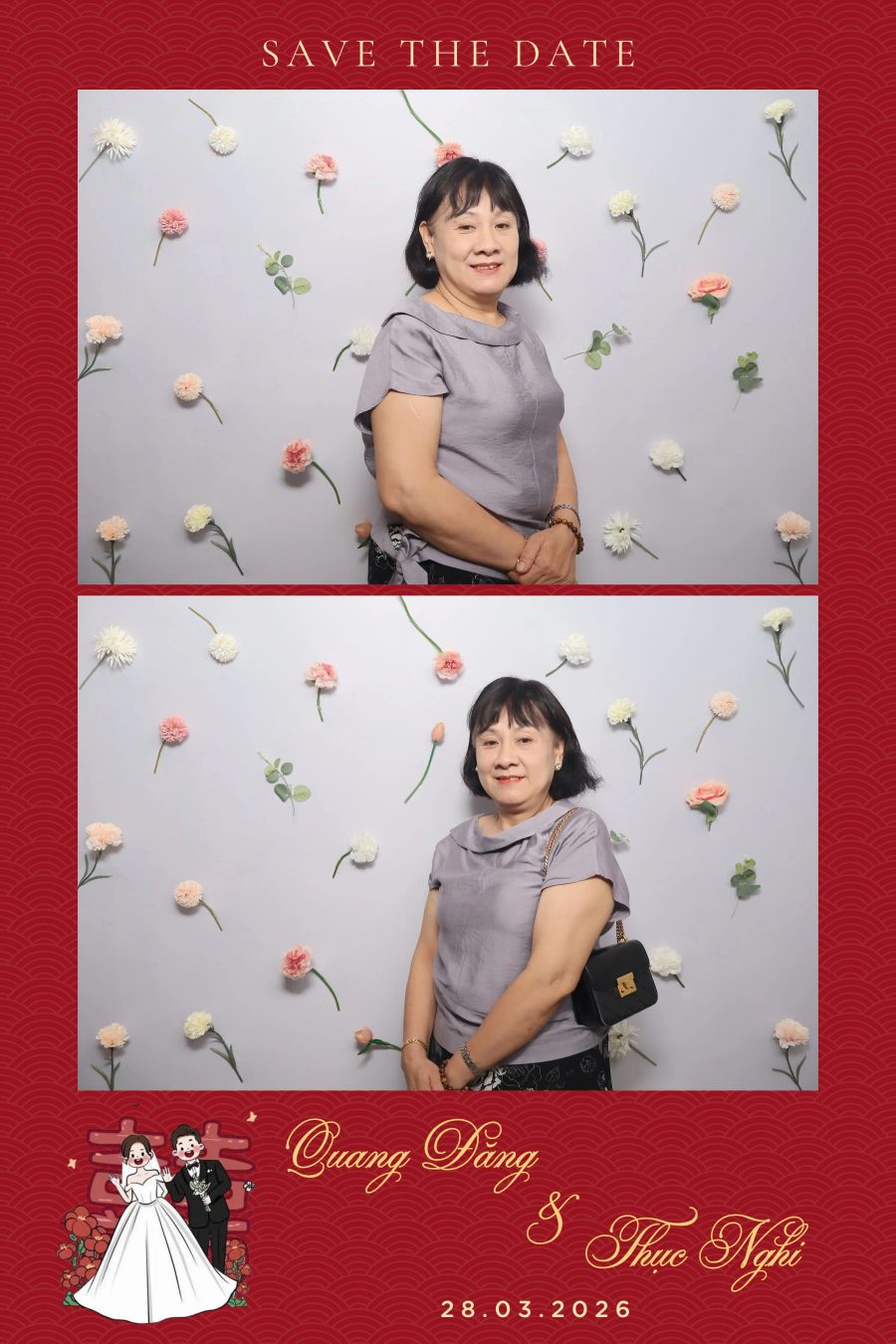 Chupbox Wedding Photobooth for Dang & Nghi at Queen Plaza Ky Hoa