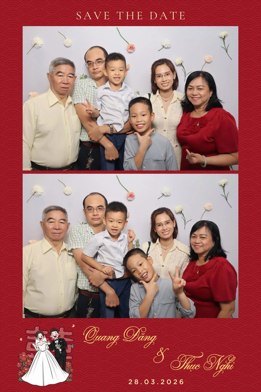 Chupbox Wedding Photobooth for Dang & Nghi at Queen Plaza Ky Hoa