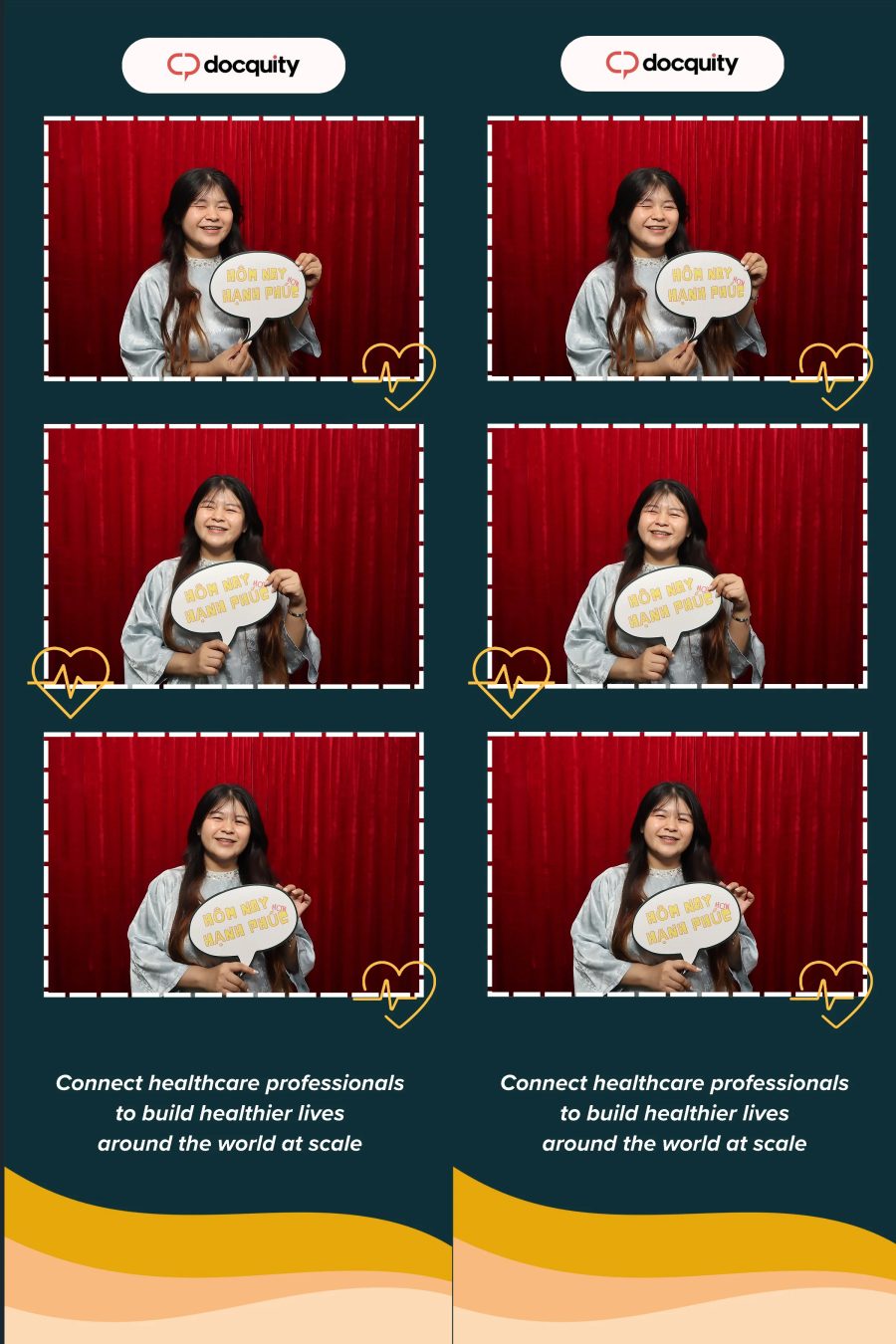 Chupbox Photobooth operation at Docquity company event