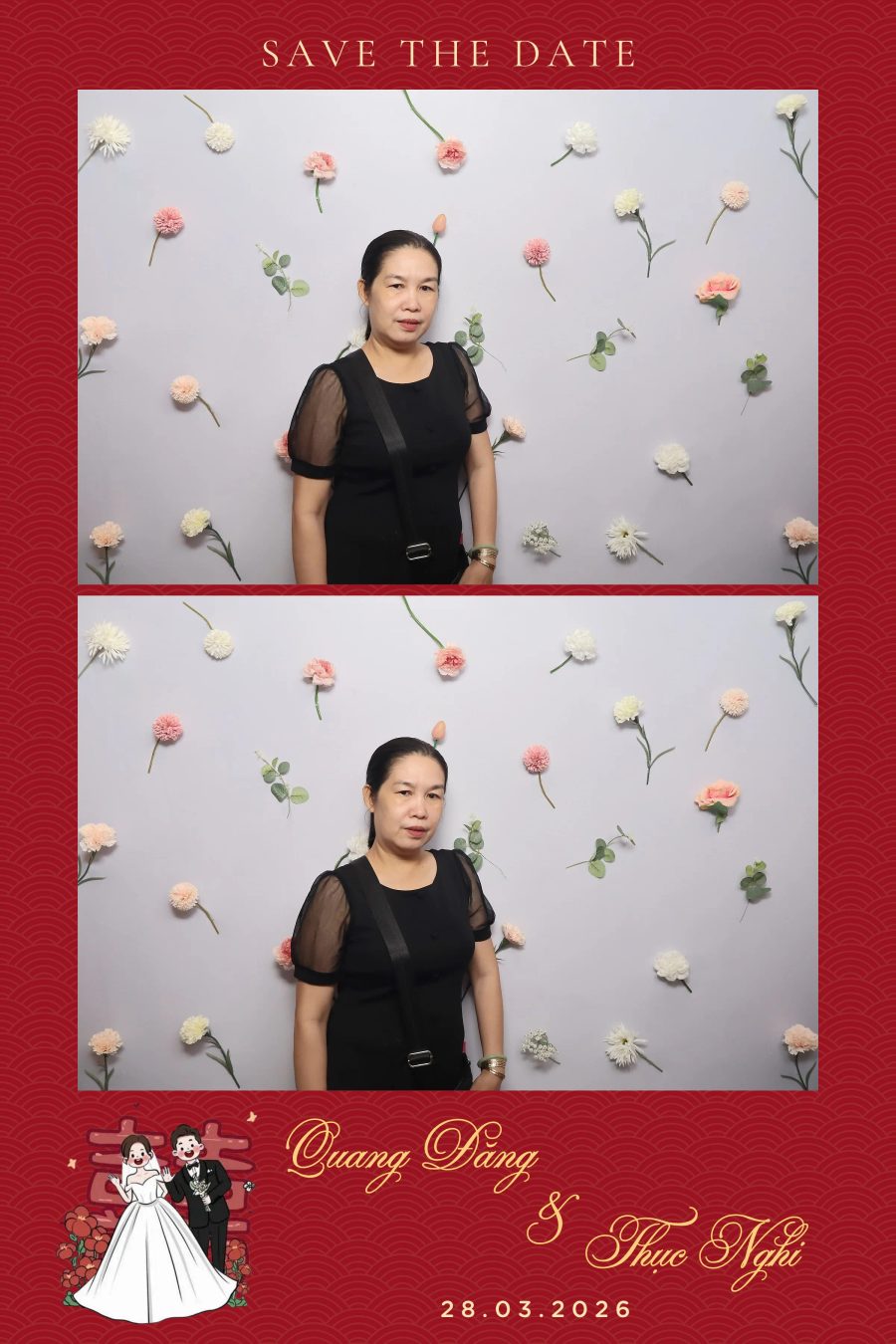 Chupbox Wedding Photobooth for Dang & Nghi at Queen Plaza Ky Hoa