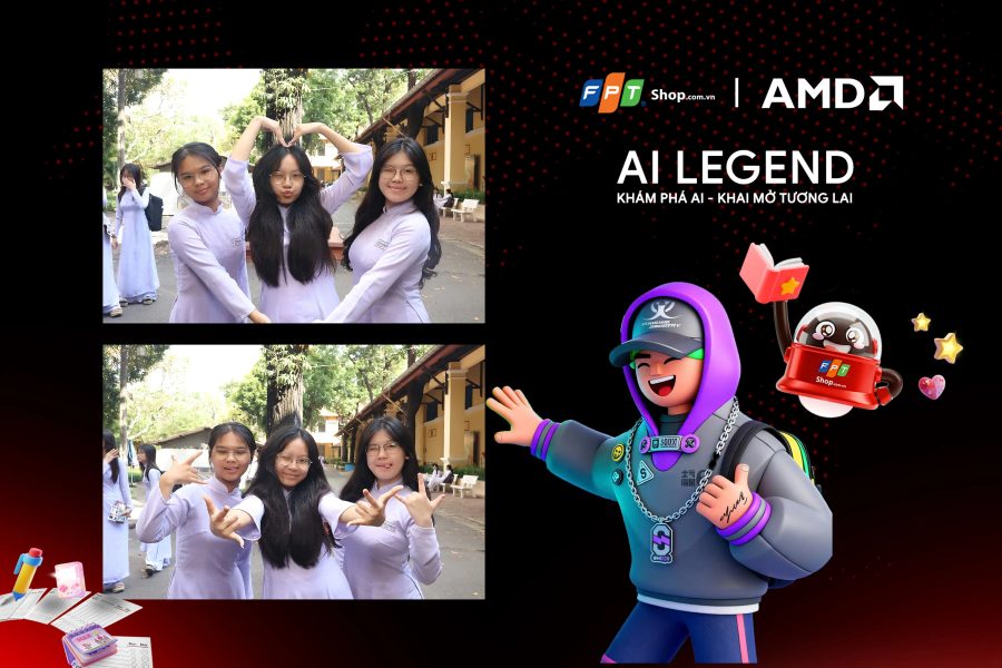 Chupbox Photobooth photo for FPT Shop Event at Nguyễn Thị Minh Khai High School