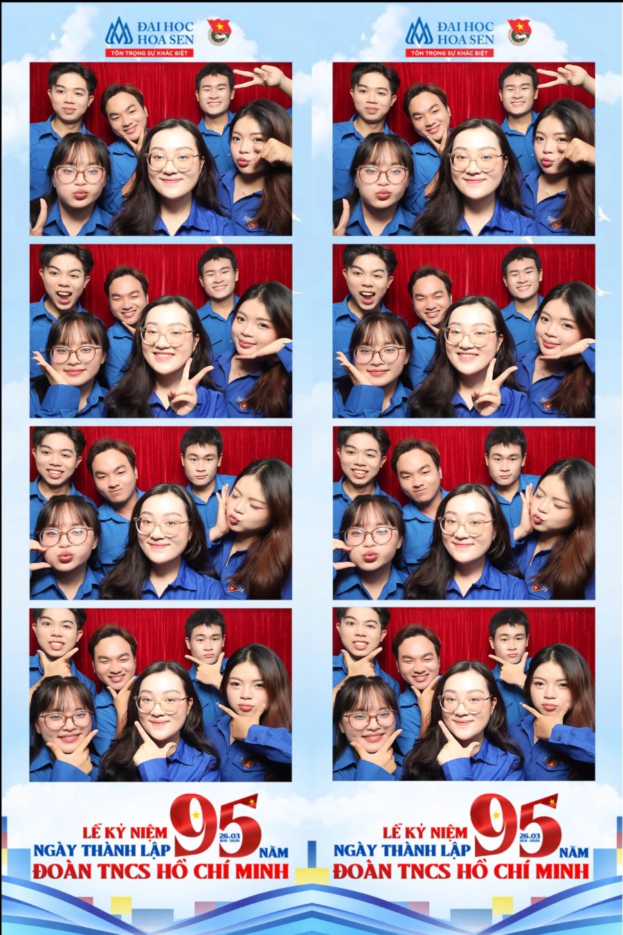 Chupbox Photobooth at Hoa Sen University for the 95th Anniversary of the Ho Chi Minh Communist Youth Union