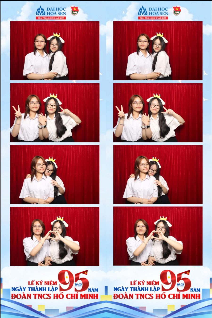 Chupbox Photobooth at Hoa Sen University for the 95th Anniversary of the Ho Chi Minh Communist Youth Union