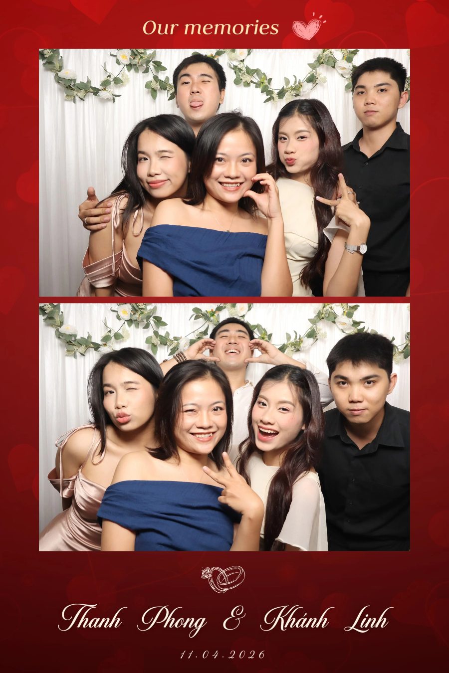 Chupbox Photobooth for Phong & Linh Wedding at Luxury Palace