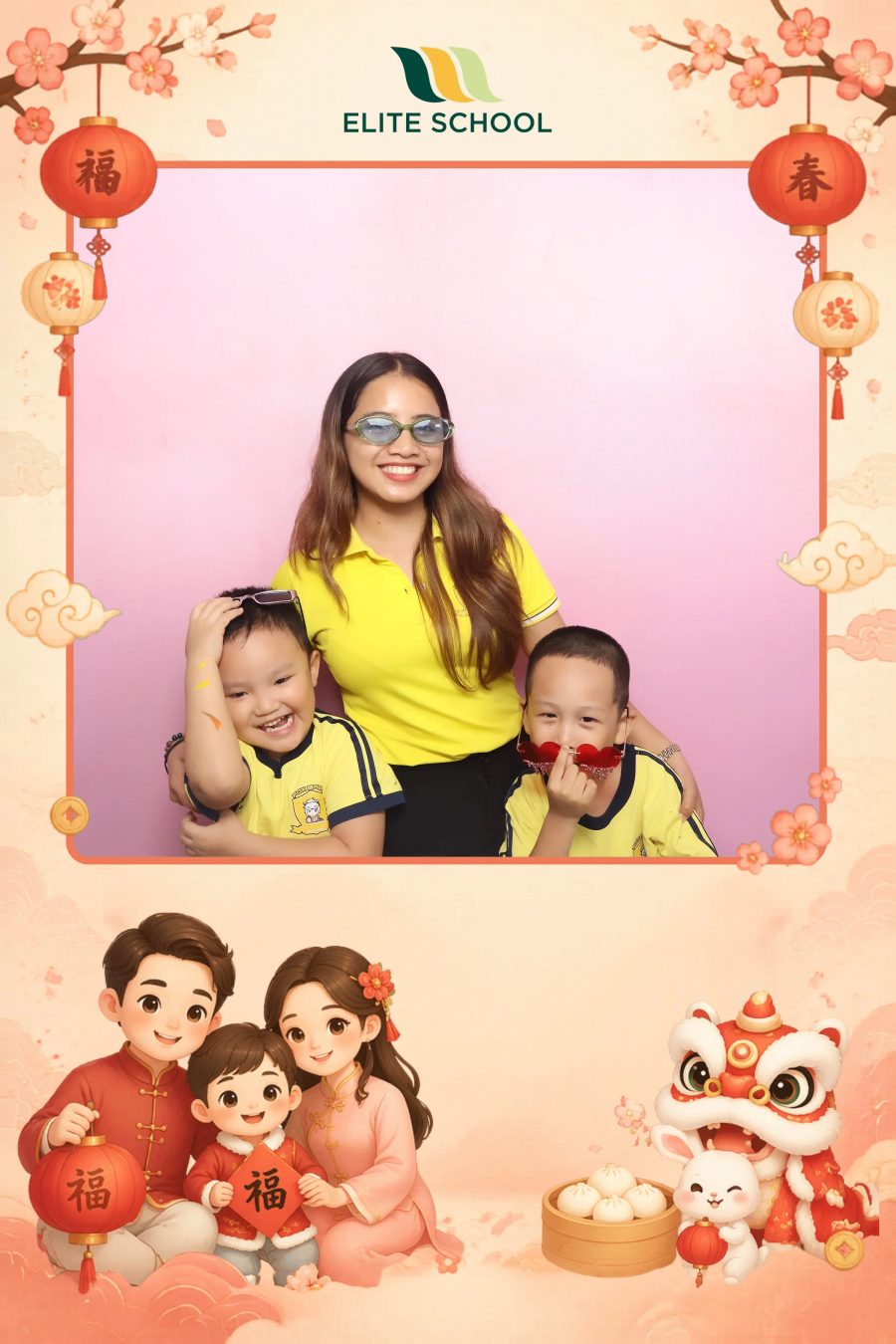 Chupbox Photobooth for Family day at Elite School Binh Duong