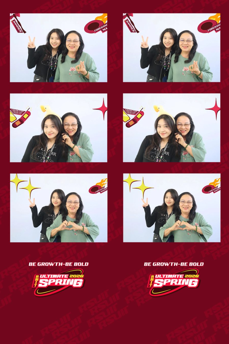 Chupbox Photobooth of RMIT Ultimate Frisbee Club at RMIT university in HCM