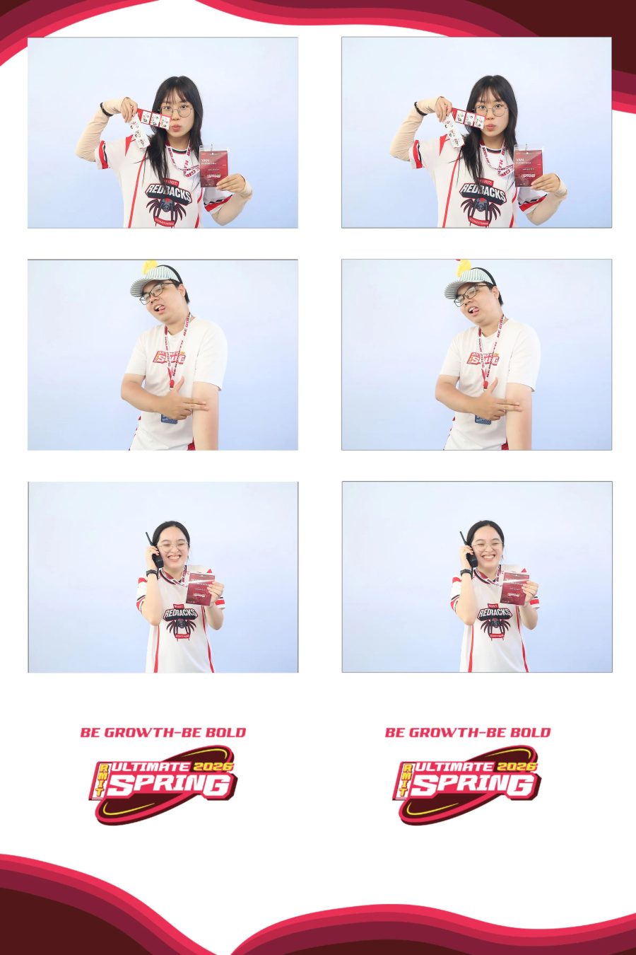 Chupbox Photobooth of RMIT Ultimate Frisbee Club at RMIT university in HCM