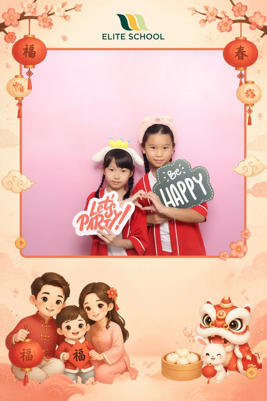 Chupbox Photobooth for Family day at Elite School Binh Duong