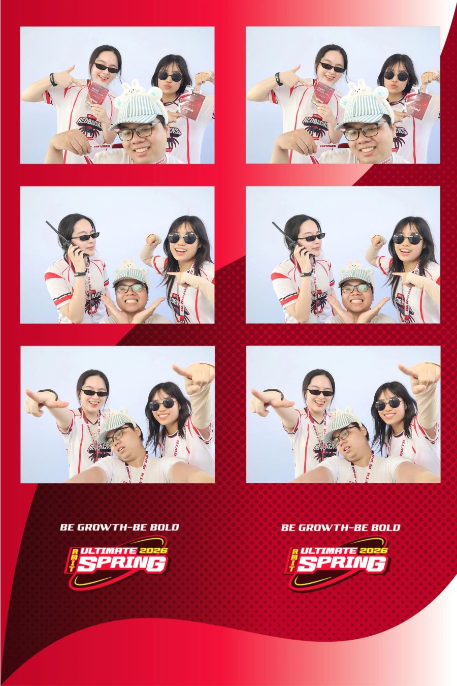 Chupbox Photobooth of RMIT Ultimate Frisbee Club at RMIT university in HCM