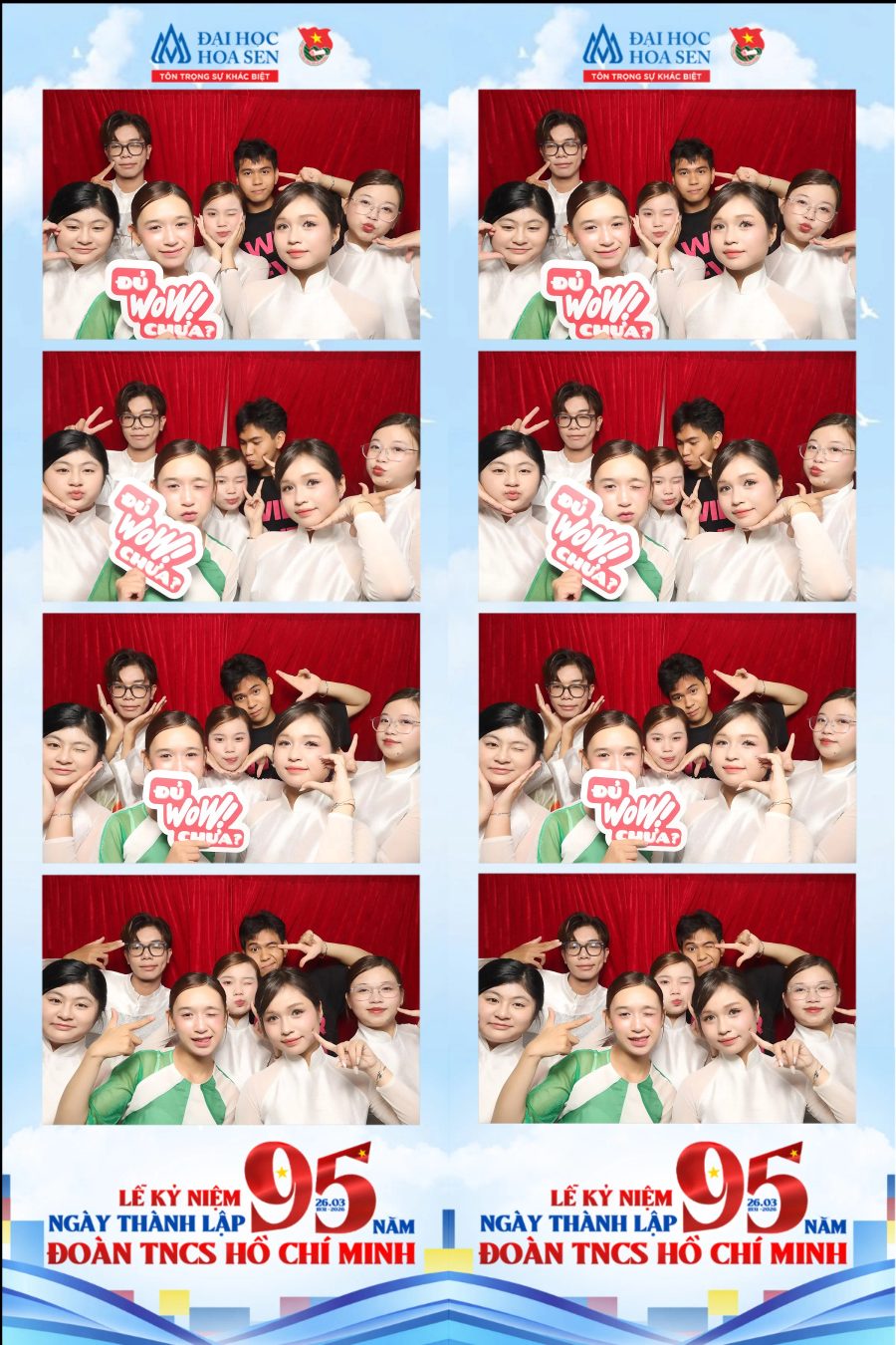 Chupbox Photobooth at Hoa Sen University for the 95th Anniversary of the Ho Chi Minh Communist Youth Union