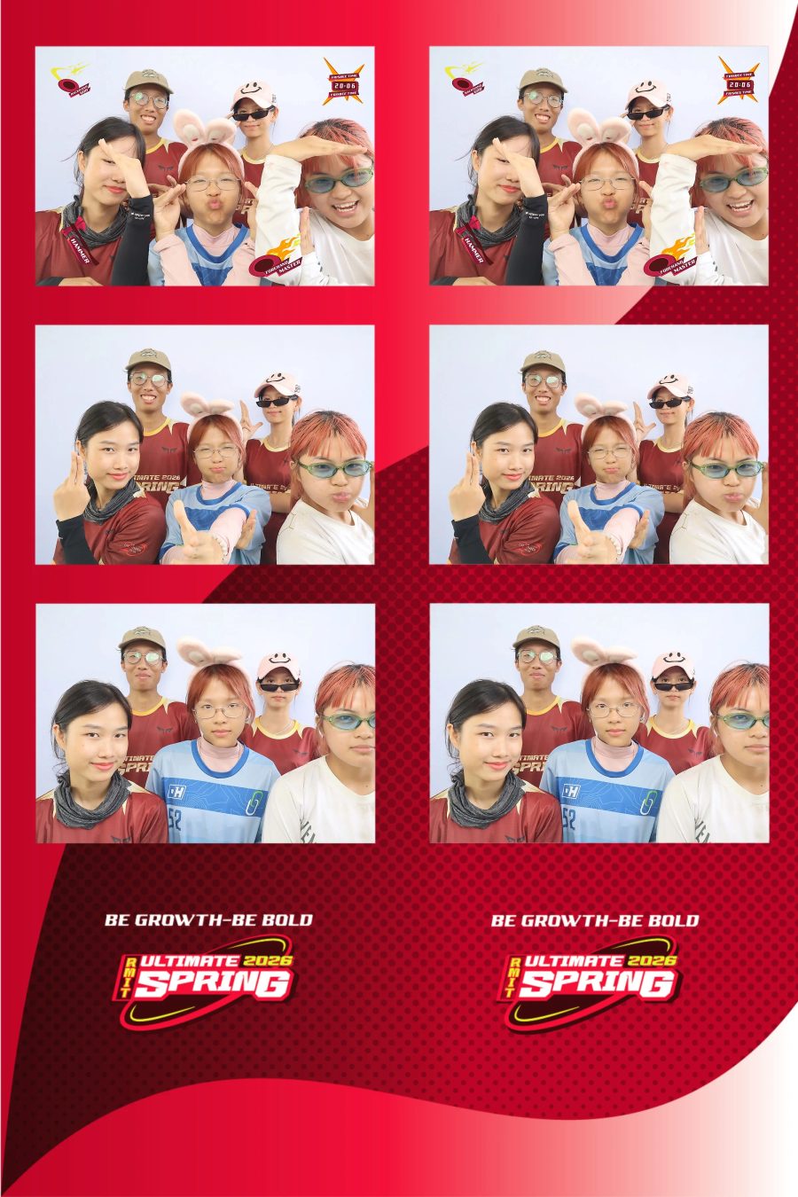Chupbox Photobooth of RMIT Ultimate Frisbee Club at RMIT university in HCM