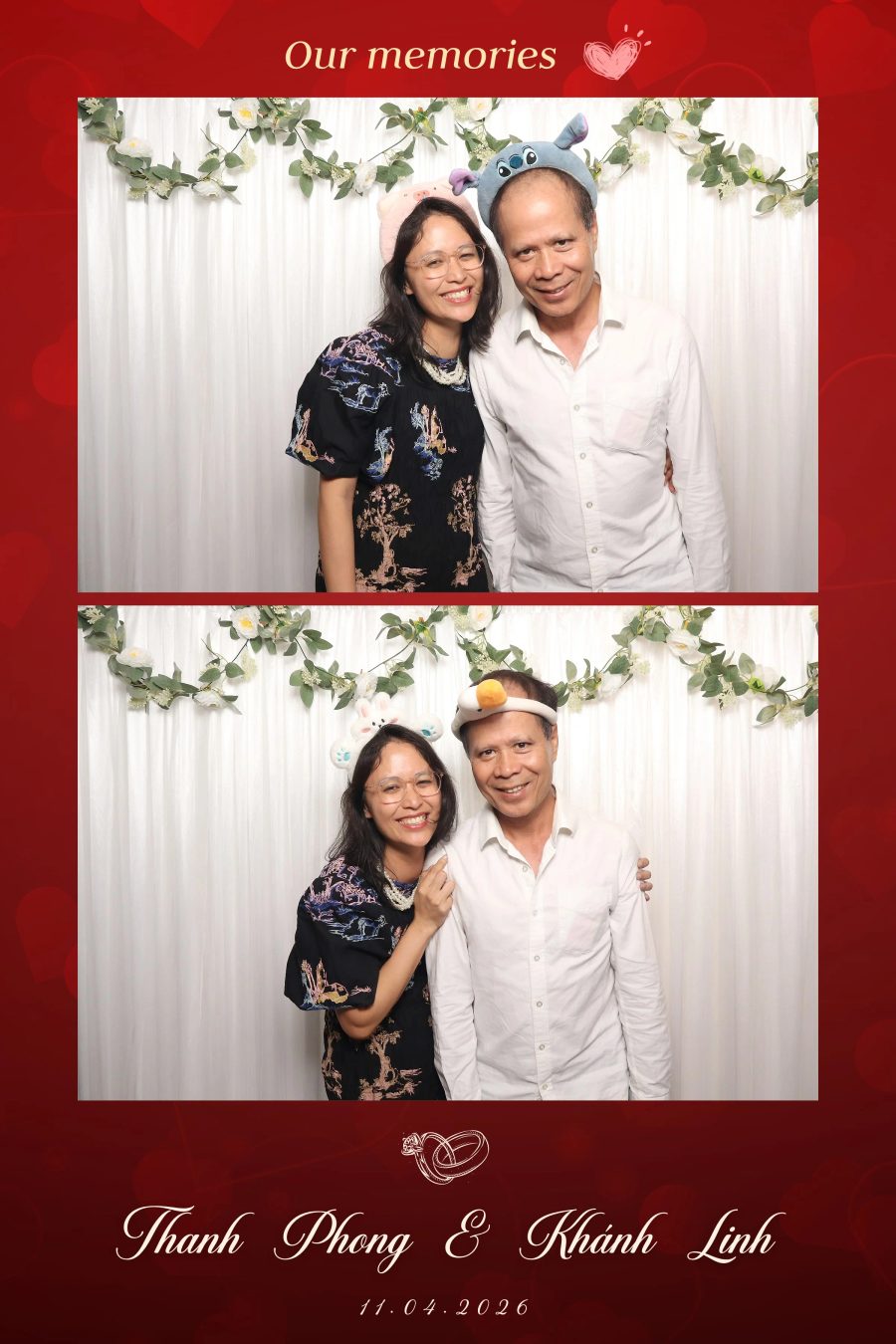 Chupbox Photobooth for Phong & Linh Wedding at Luxury Palace