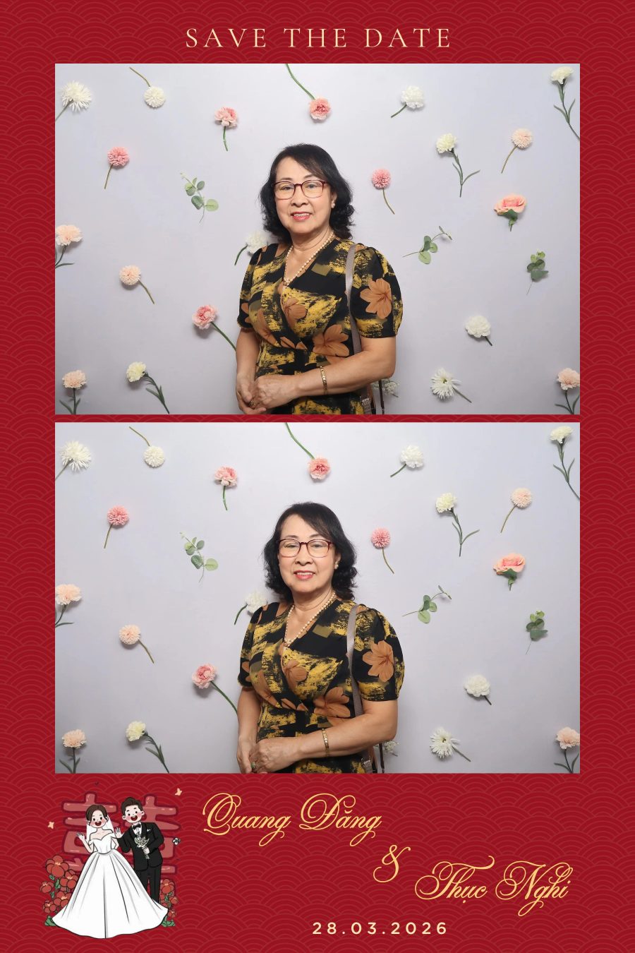 Chupbox Wedding Photobooth for Dang & Nghi at Queen Plaza Ky Hoa