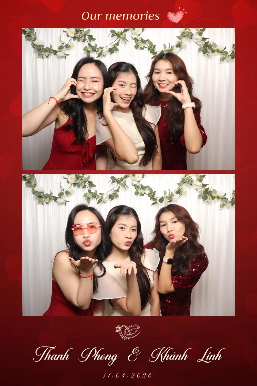 Chupbox Photobooth for Phong & Linh Wedding at Luxury Palace