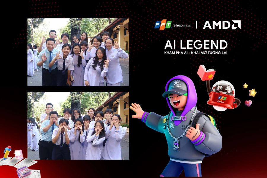 Chupbox Photobooth photo for FPT Shop Event at Nguyễn Thị Minh Khai High School