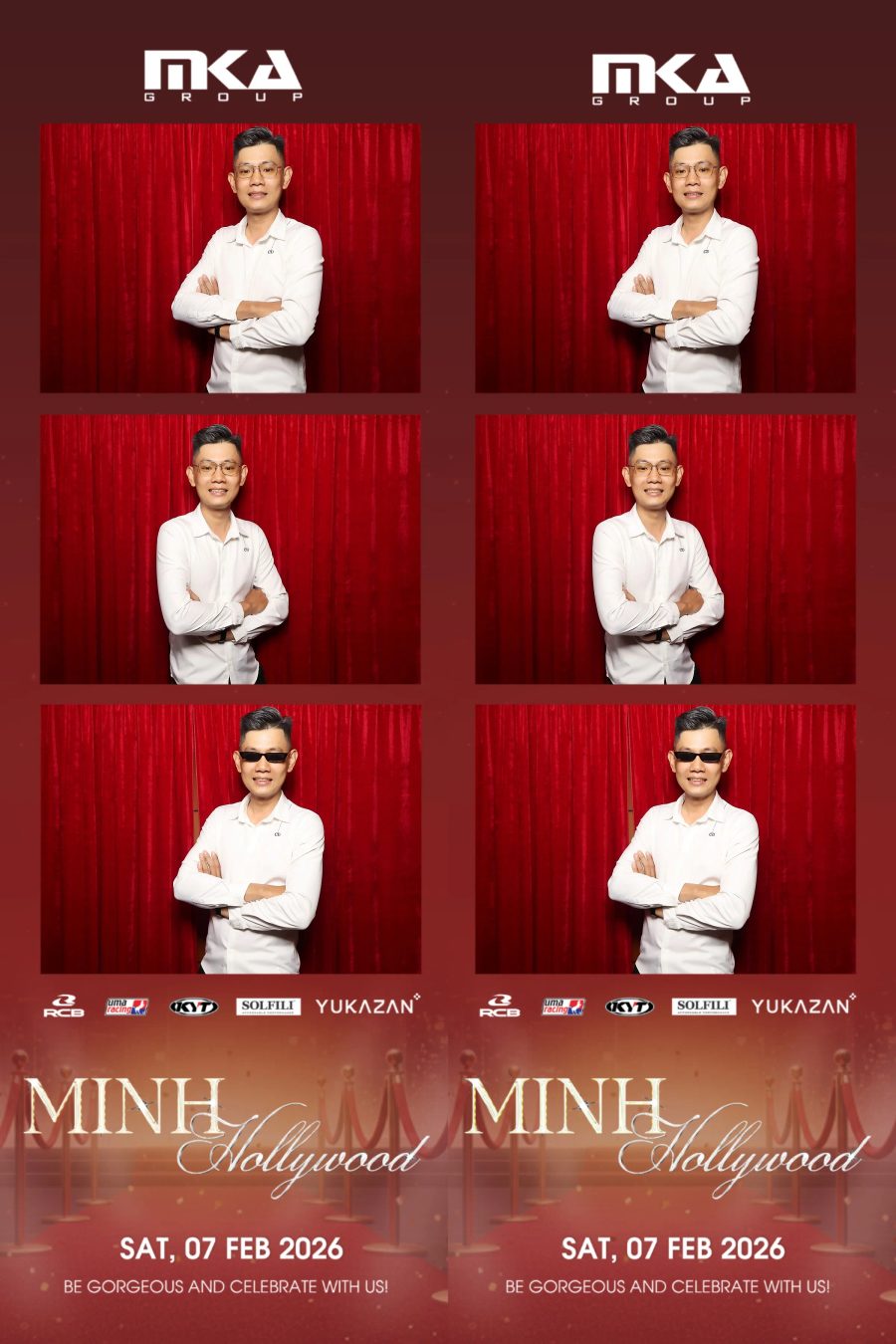 Chupbox photobooth event at hotel equatorial for Year-end party