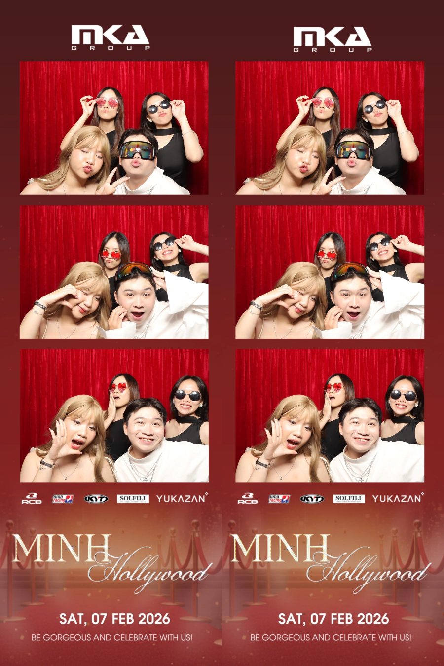 Chupbox photobooth event at hotel equatorial for Year-end party