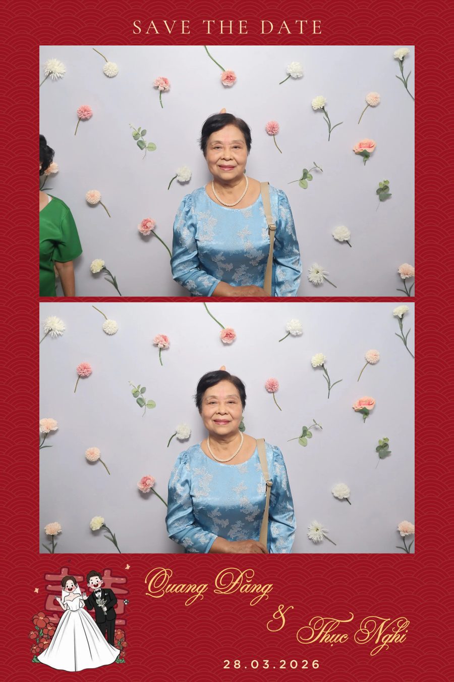 Chupbox Wedding Photobooth for Dang & Nghi at Queen Plaza Ky Hoa