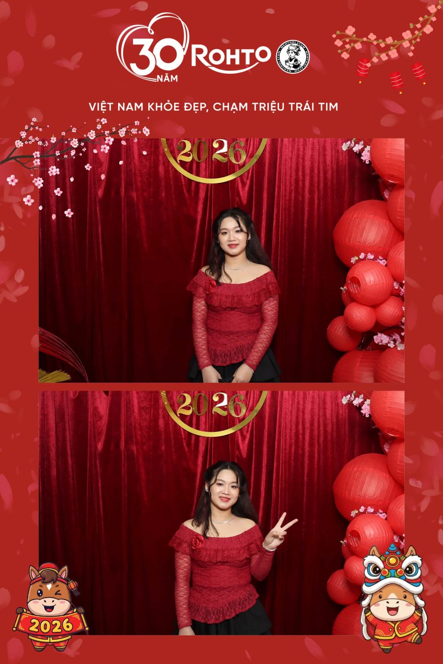 Rohto Vietnam Year-end Party with Chupbox Photobooth