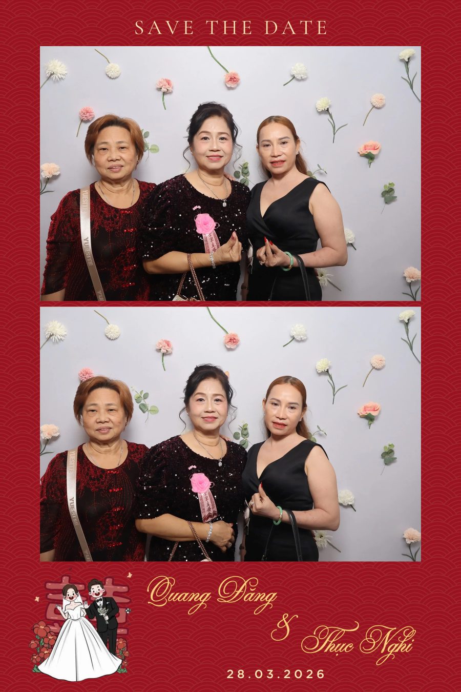 Chupbox Wedding Photobooth for Dang & Nghi at Queen Plaza Ky Hoa