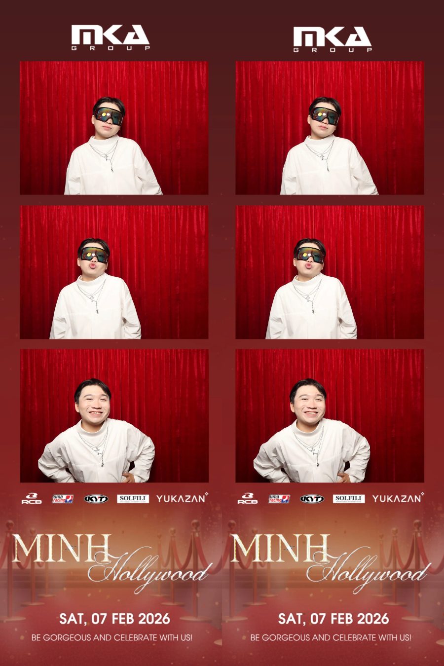 Chupbox photobooth event at hotel equatorial for Year-end party
