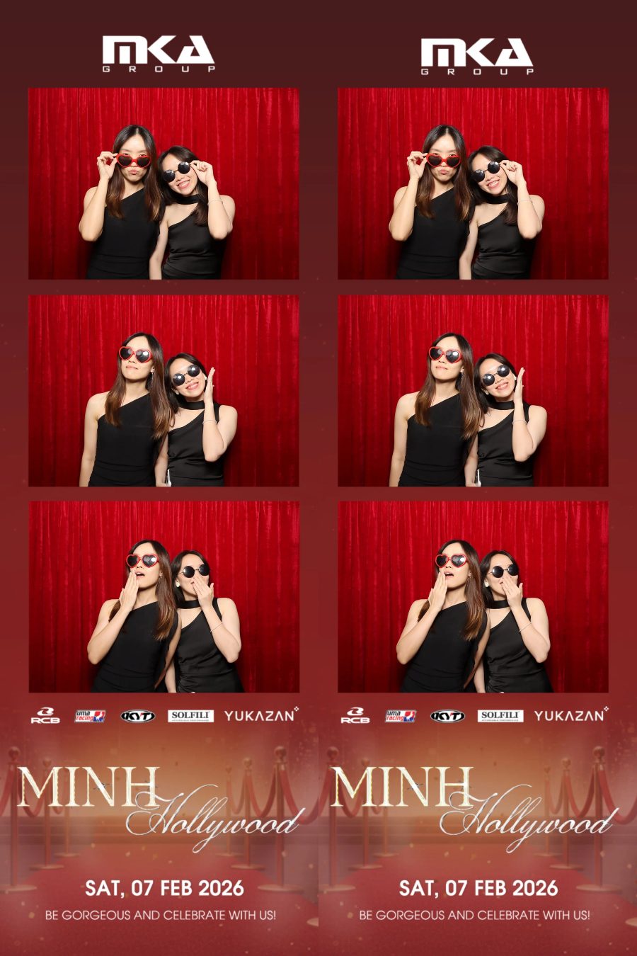 Chupbox photobooth event at hotel equatorial for Year-end party