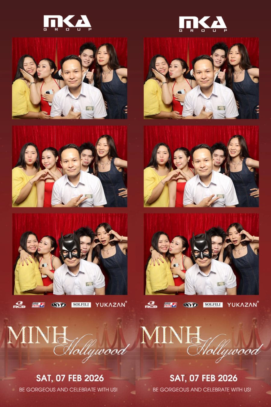 Chupbox photobooth event at hotel equatorial for Year-end party