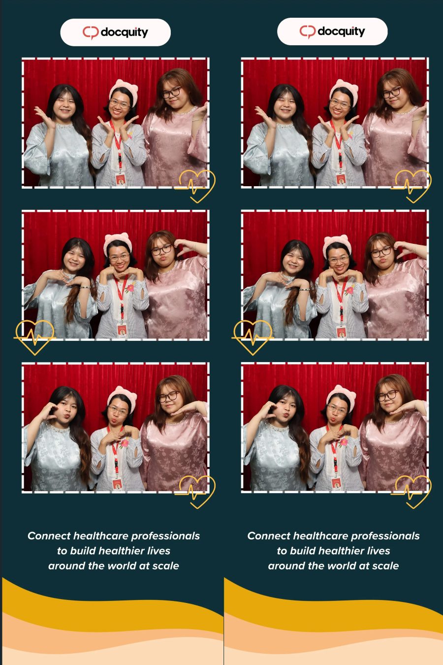 Chupbox Photobooth operation at Docquity company event