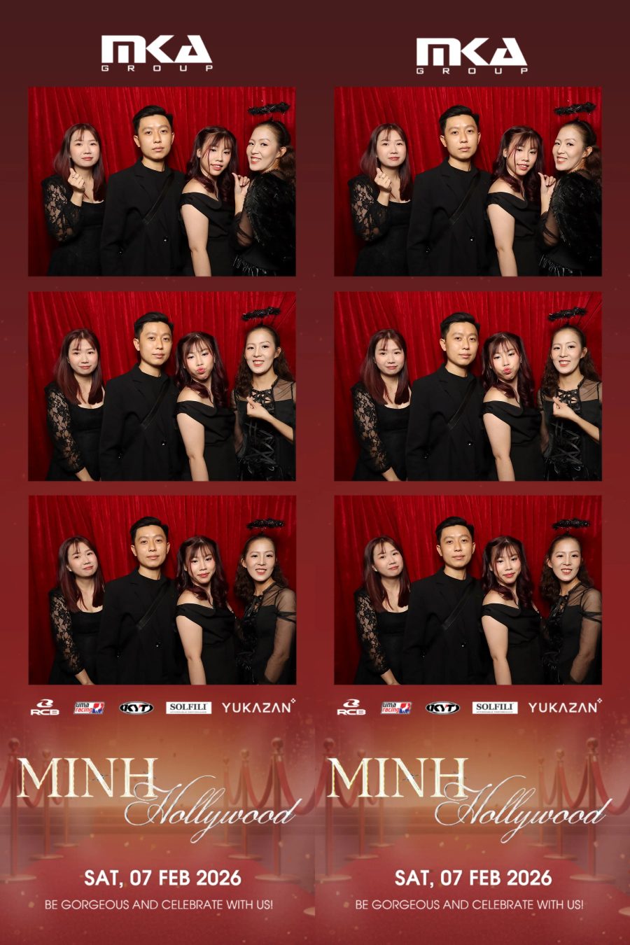 Chupbox photobooth event at hotel equatorial for Year-end party