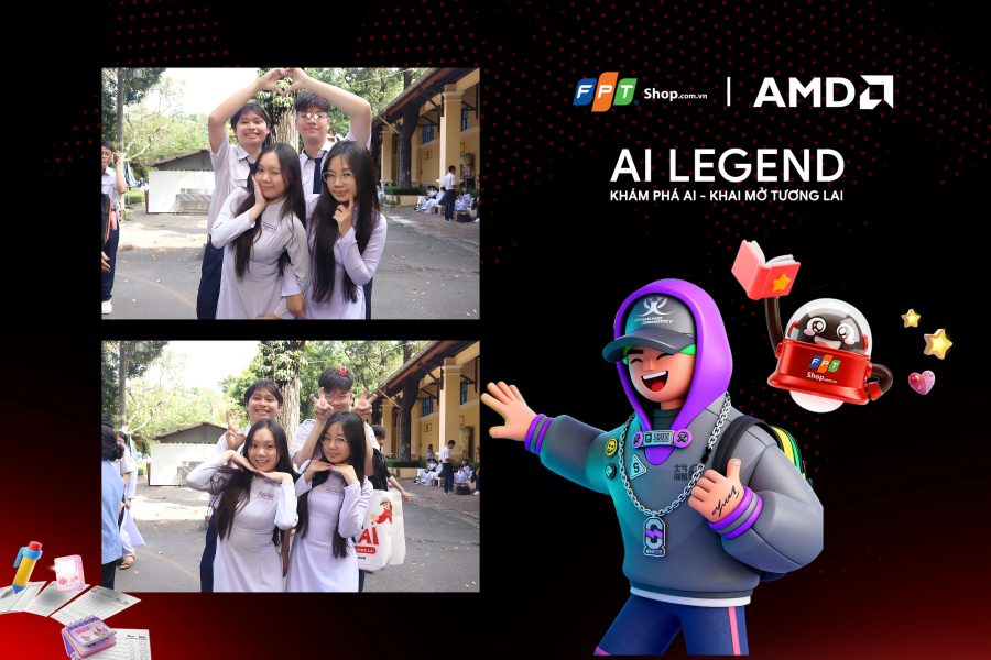 Chupbox Photobooth photo for FPT Shop Event at Nguyễn Thị Minh Khai High School