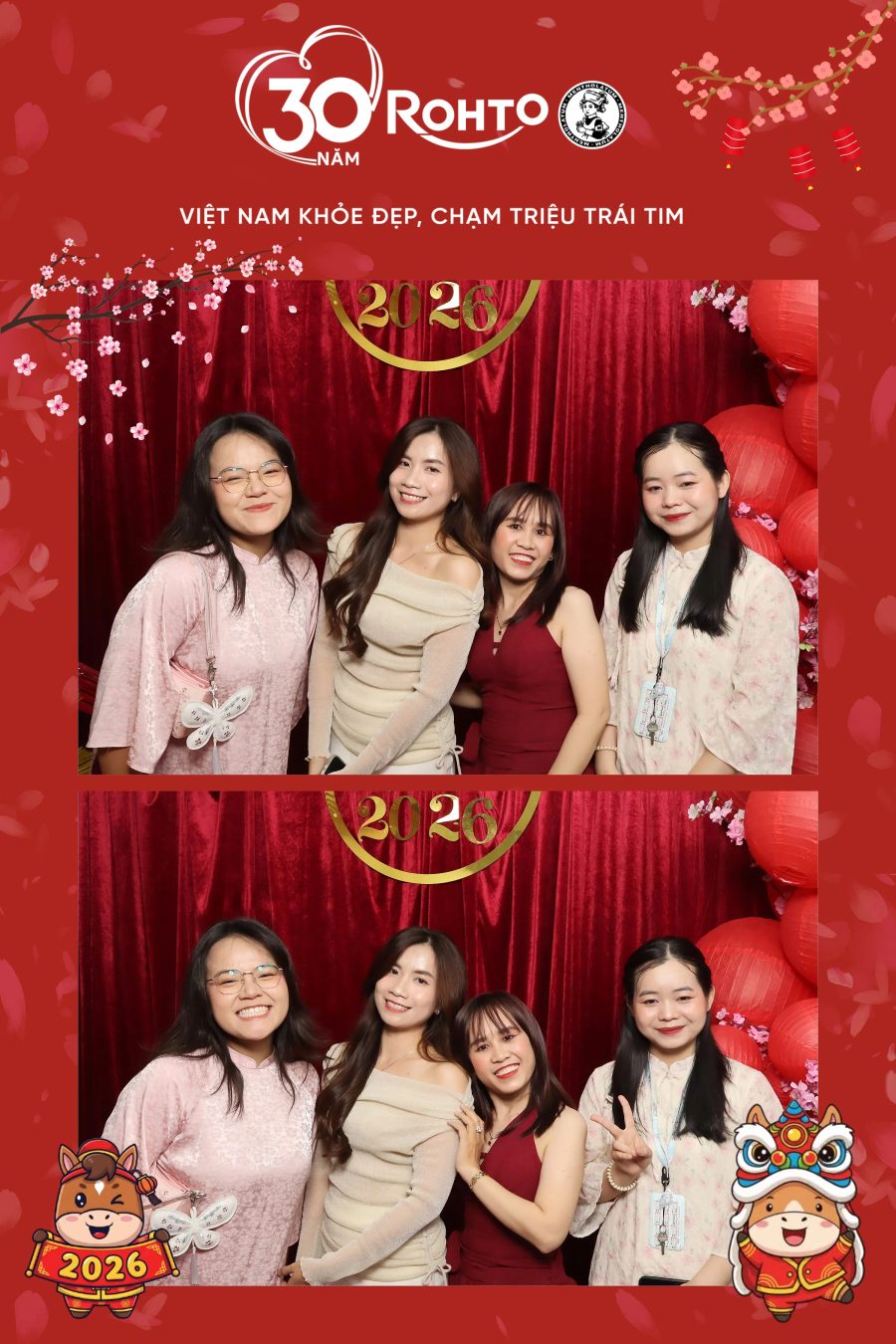 Rohto Vietnam Year-end Party with Chupbox Photobooth