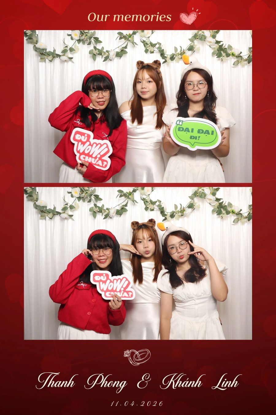 Chupbox Photobooth for Phong & Linh Wedding at Luxury Palace