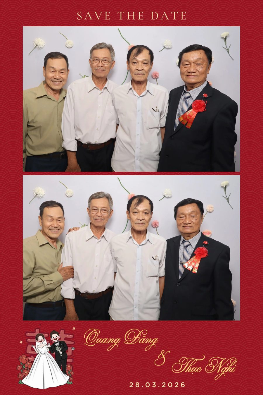 Chupbox Wedding Photobooth for Dang & Nghi at Queen Plaza Ky Hoa