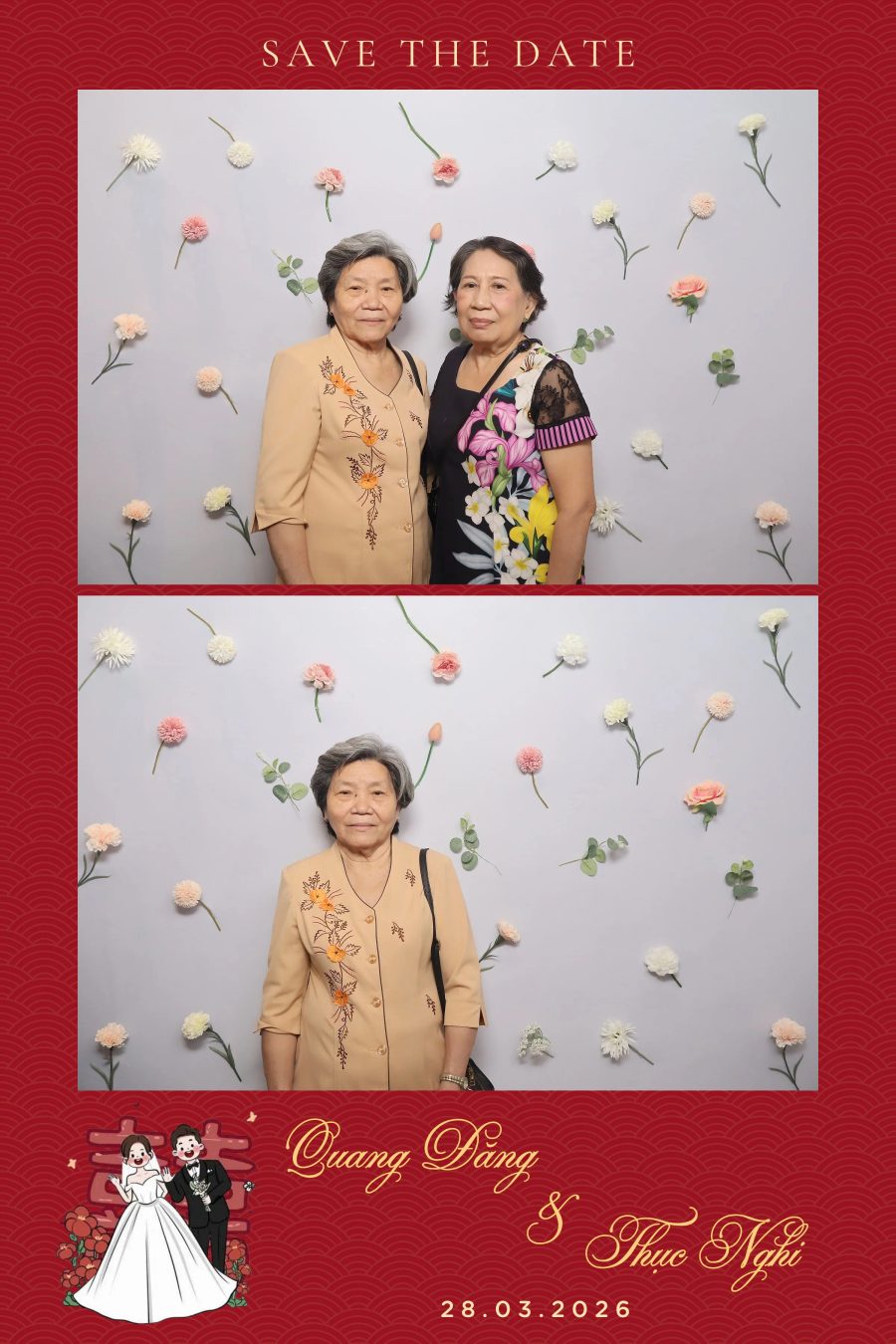 Chupbox Wedding Photobooth for Dang & Nghi at Queen Plaza Ky Hoa