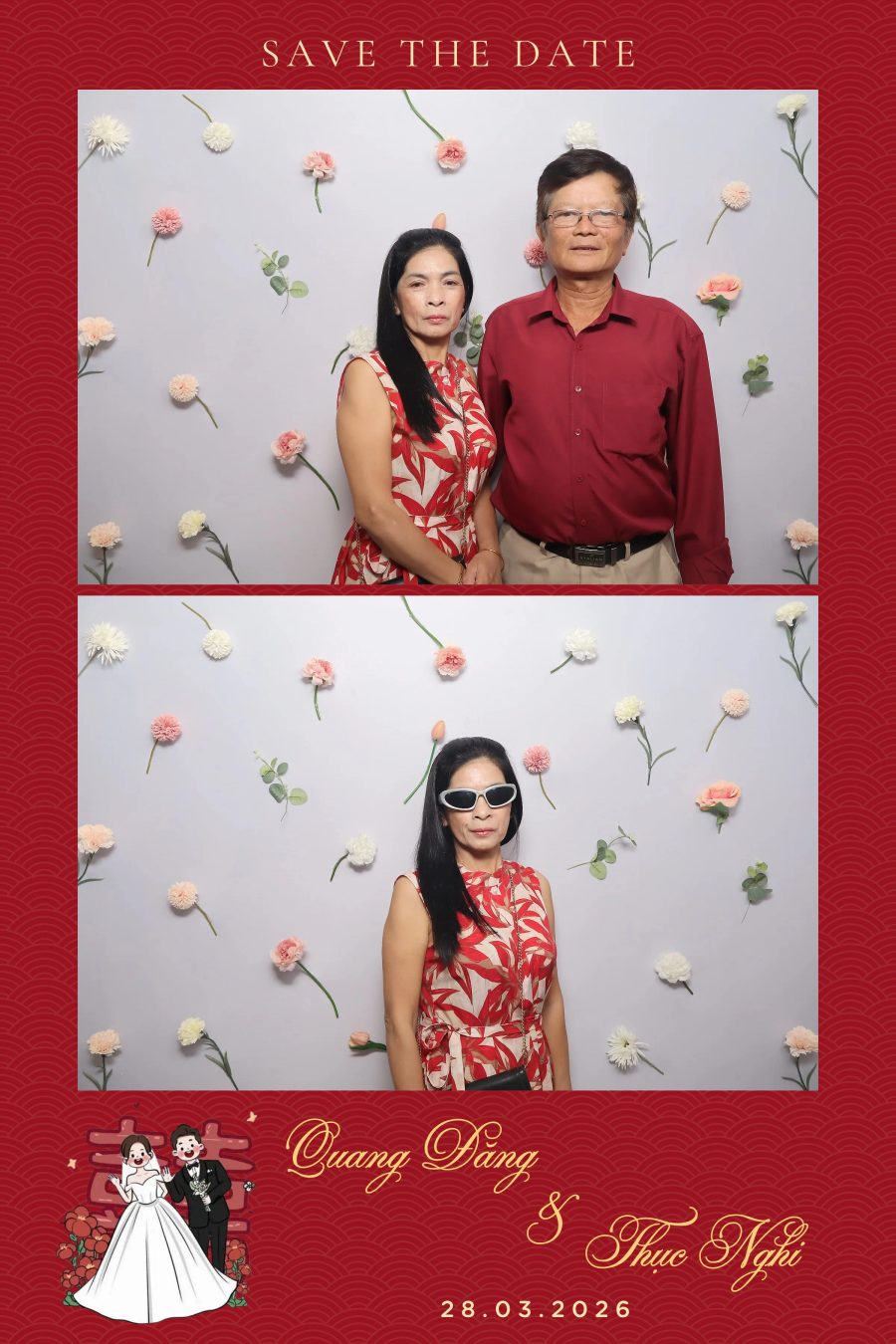 Chupbox Wedding Photobooth for Dang & Nghi at Queen Plaza Ky Hoa