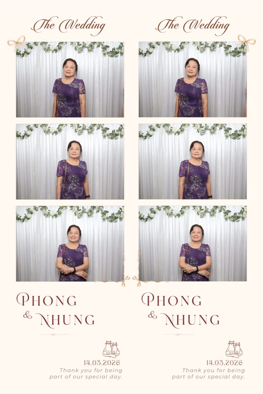 Chupbox Wedding photobooth for Phong & Nhung at Luxury Palace