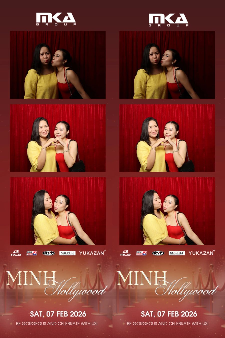 Chupbox photobooth event at hotel equatorial for Year-end party