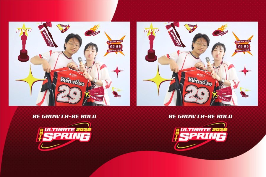 Chupbox Photobooth of RMIT Ultimate Frisbee Club at RMIT university in HCM