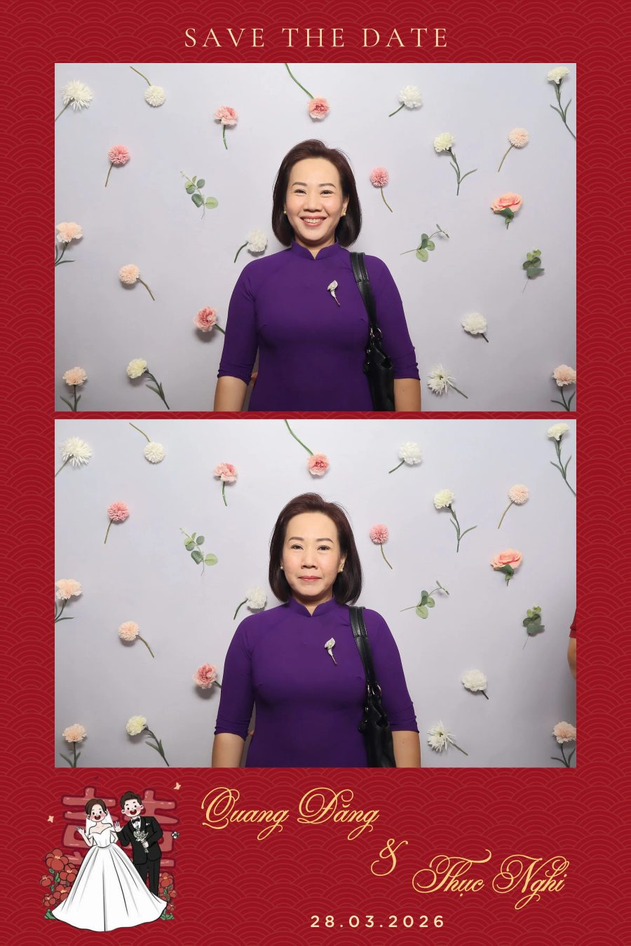 Chupbox Wedding Photobooth for Dang & Nghi at Queen Plaza Ky Hoa