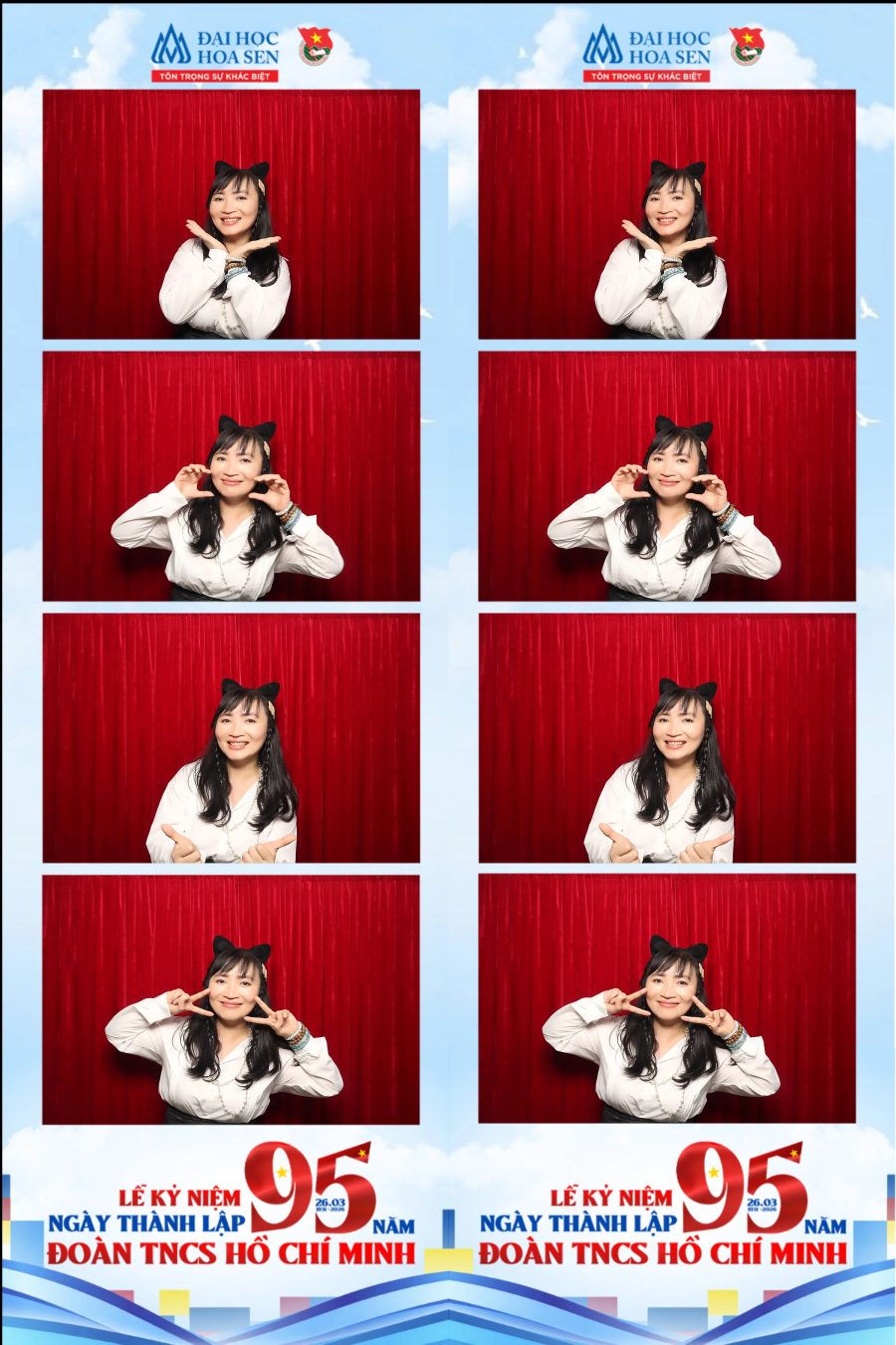 Chupbox Photobooth at Hoa Sen University for the 95th Anniversary of the Ho Chi Minh Communist Youth Union