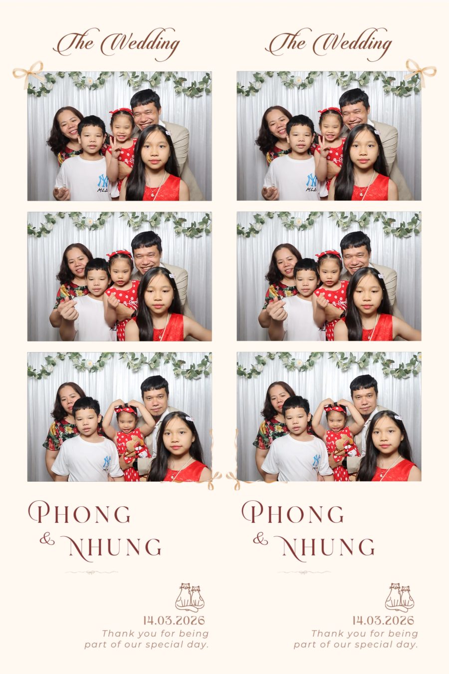 Chupbox Wedding photobooth for Phong & Nhung at Luxury Palace