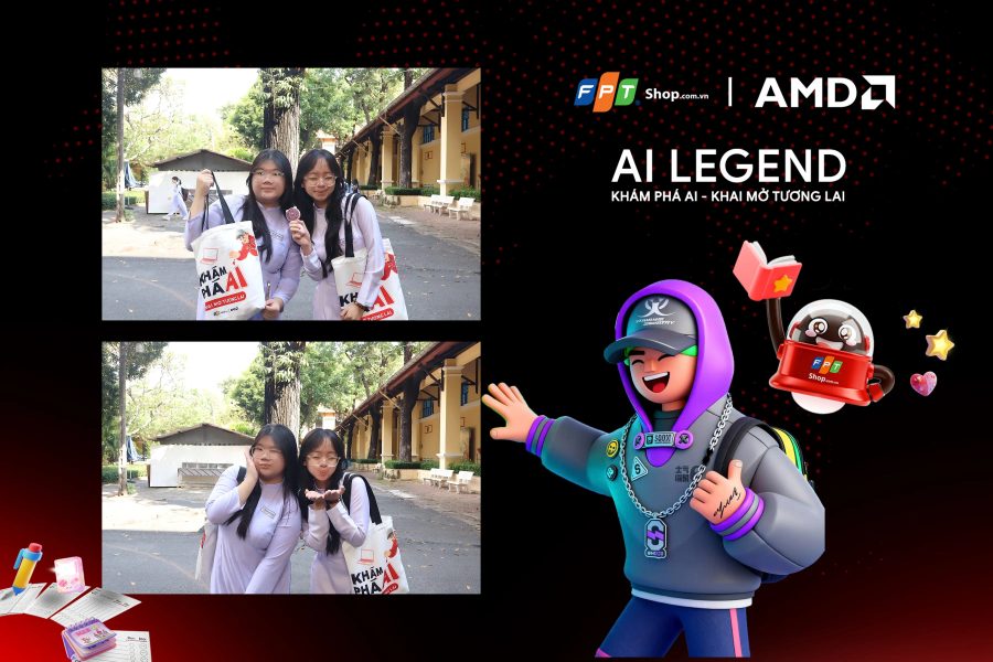 Chupbox Photobooth photo for FPT Shop Event at Nguyễn Thị Minh Khai High School