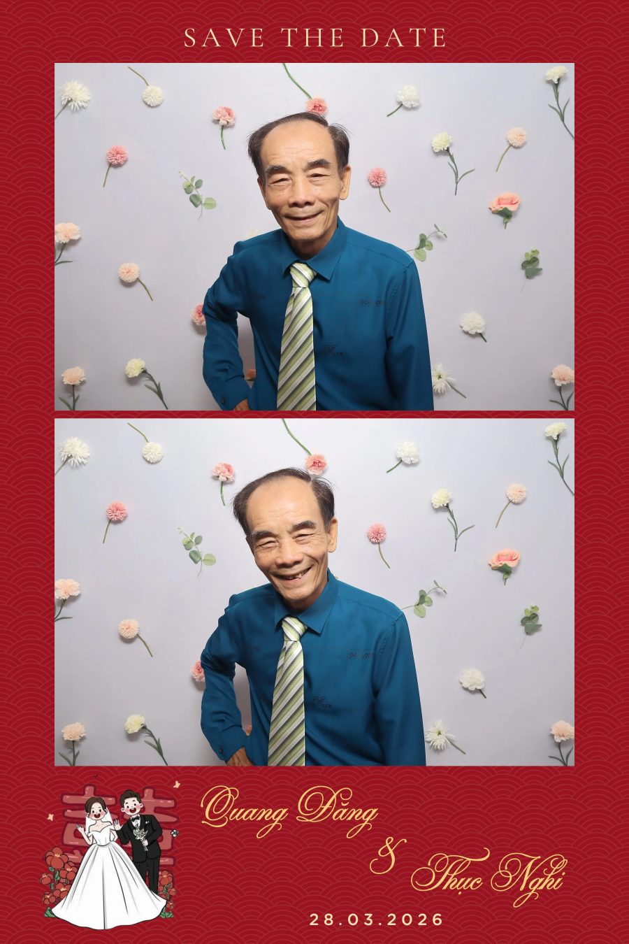 Chupbox Wedding Photobooth for Dang & Nghi at Queen Plaza Ky Hoa