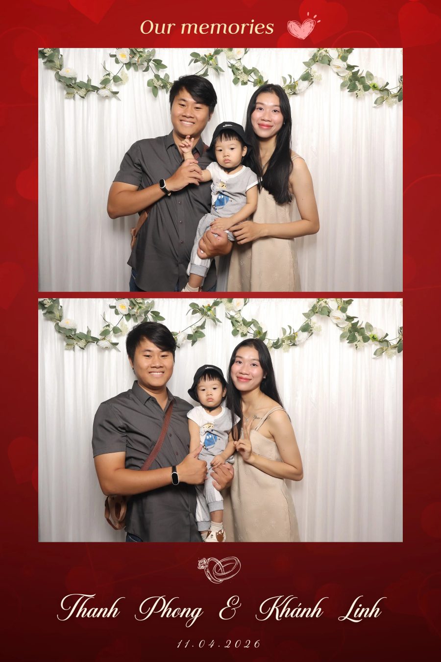 Chupbox Photobooth for Phong & Linh Wedding at Luxury Palace