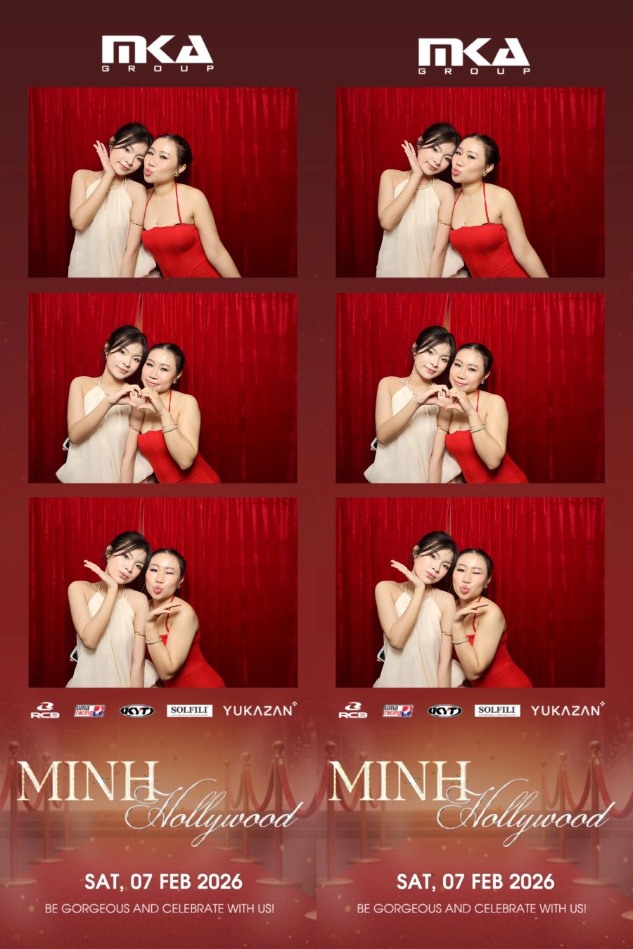 Chupbox photobooth event at hotel equatorial for Year-end party