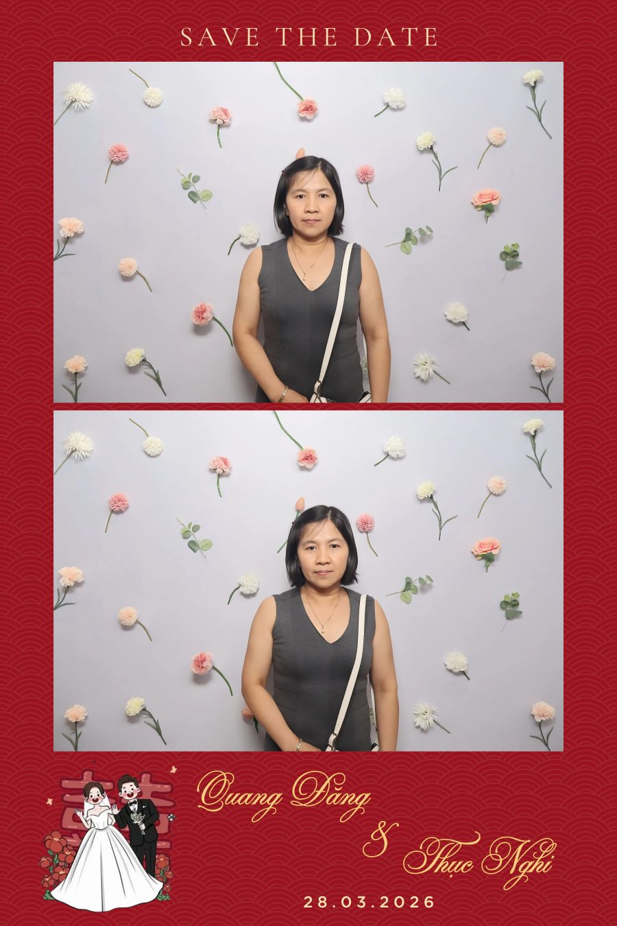 Chupbox Wedding Photobooth for Dang & Nghi at Queen Plaza Ky Hoa