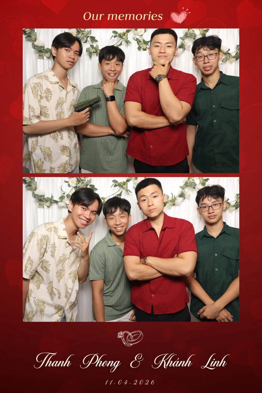 Chupbox Photobooth for Phong & Linh Wedding at Luxury Palace