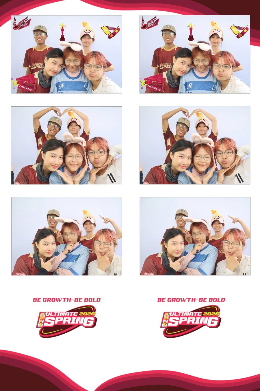Chupbox Photobooth of RMIT Ultimate Frisbee Club at RMIT university in HCM