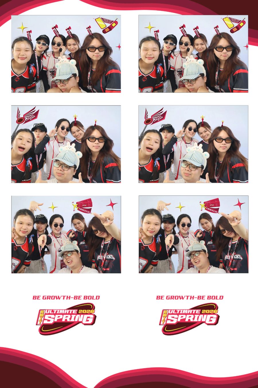 Chupbox Photobooth of RMIT Ultimate Frisbee Club at RMIT university in HCM