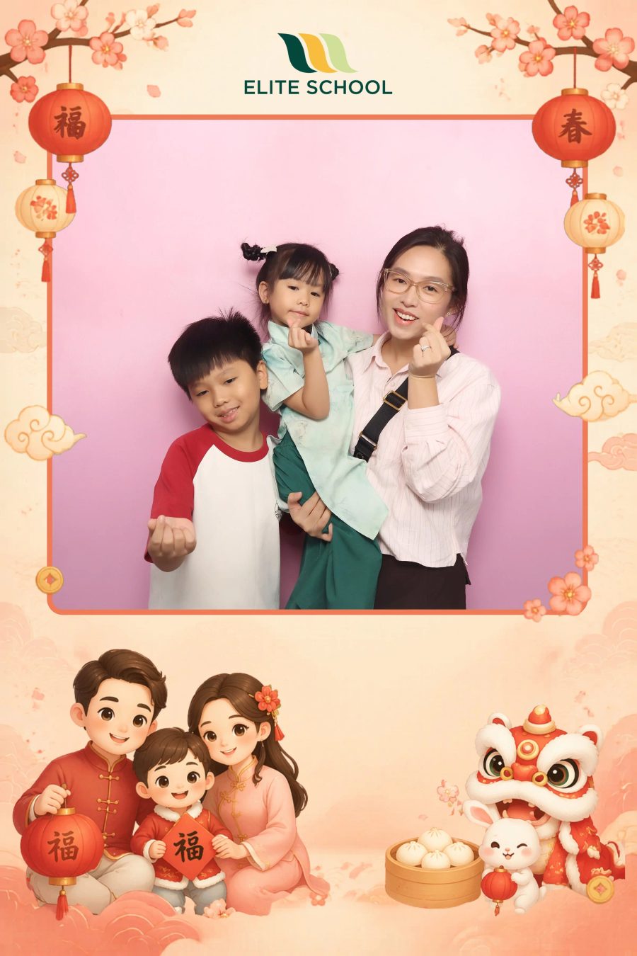 Chupbox Photobooth for Family day at Elite School Binh Duong